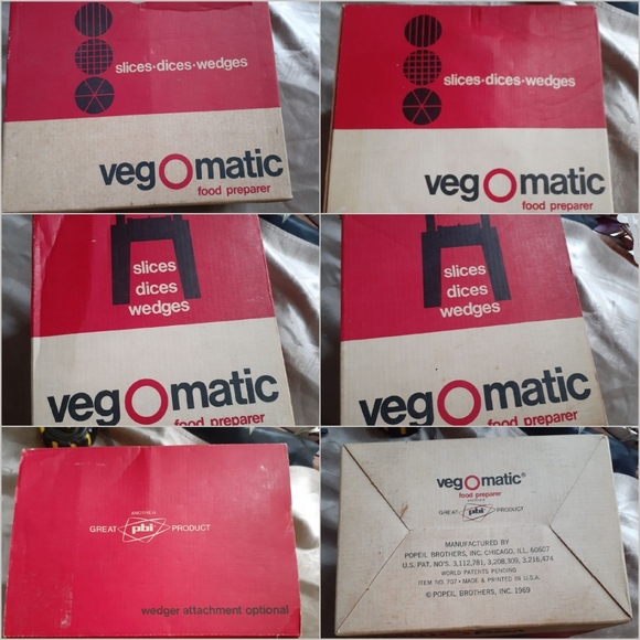 1960's Vegomatic Veg O Matic Complete in Box - Picture 4 of 16